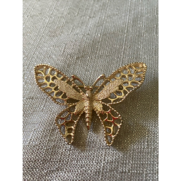 Susan Coventry Jewelry - Susan Coventry Gold Butterfly Brooch